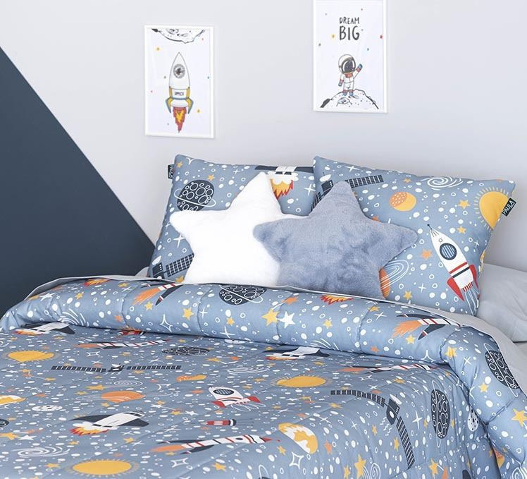 Colcha Bouti infantil Galaxia ()
